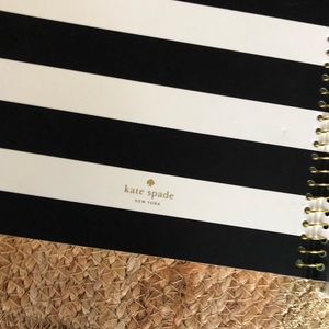 Black and White Striped Kate Spade Notebook